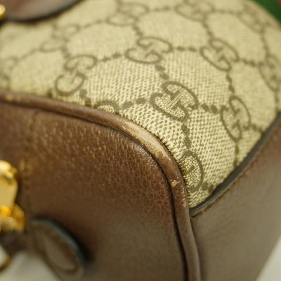 GUCCI Handbag Ophidia 724606 Leather Brown Gold Hardware Women's - Picture 6 of 10